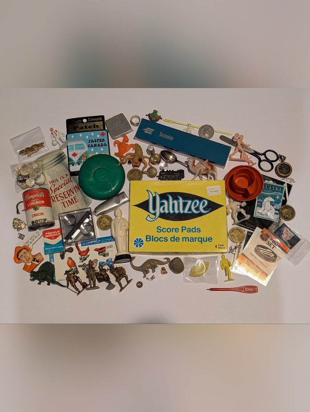 Vintage "Junk Drawer" Lot - Collectibles, Toys, Tokens, Jewelry, Silver & More!